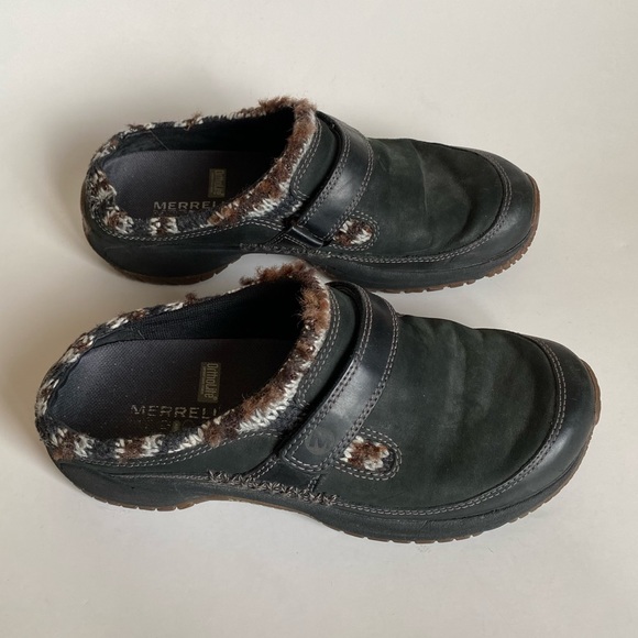 Merrell Encore Scoop Mule Ortholite Strap Black Knit Collar - Picture 7 of 8